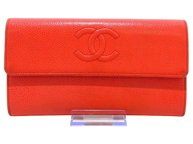 Chanel COCO Mark Cuir Rouge  ref.1214469