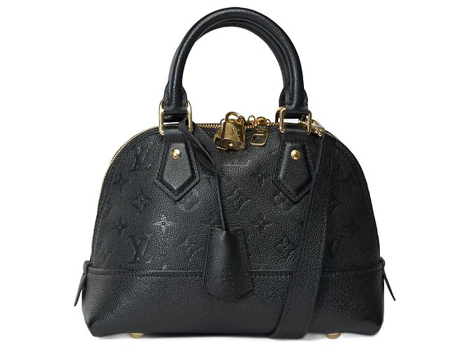 LOUIS VUITTON Alma BB Bag in Black Leather - 101706