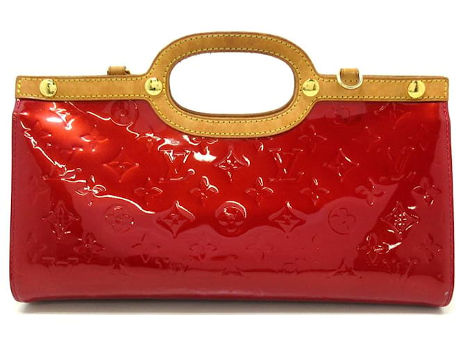 Louis Vuitton Roxbury Rosso Pelle verniciata  ref.1214615