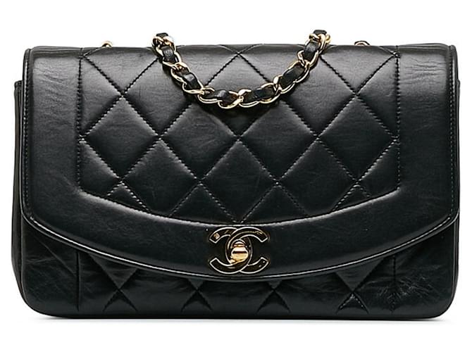 Chanel Diana Black Leather  ref.1214743