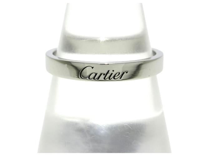 Love Cartier Alliance C Silvery Platinum  ref.1214755