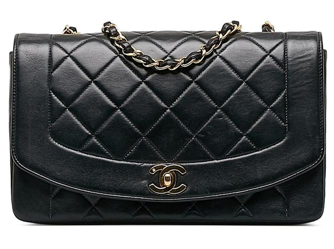 Timeless Chanel Preto Couro  ref.1214767