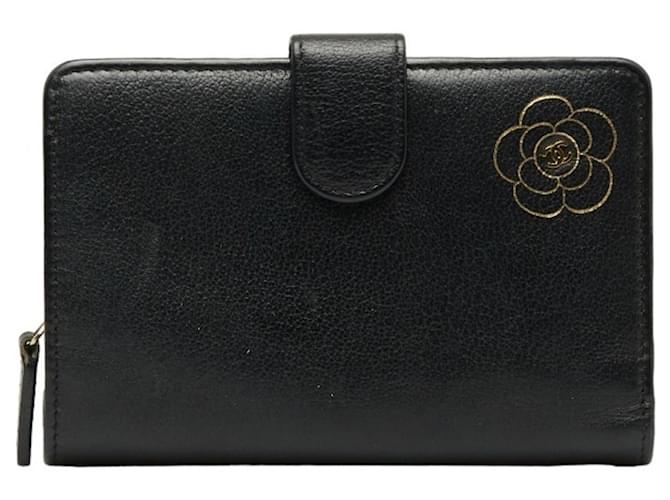 Timeless Chanel Camelia Black Leather  ref.1214792