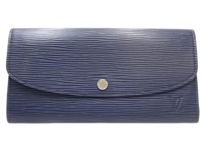 Louis Vuitton Emilie Azul marinho Couro  ref.1214804