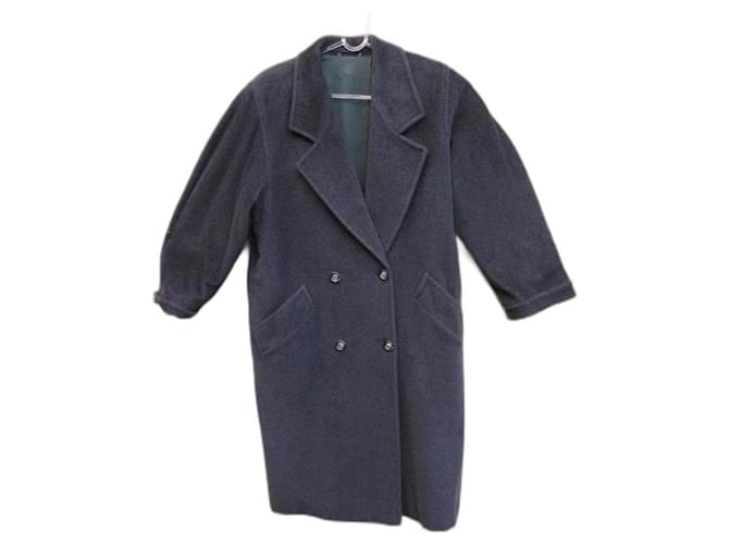 Max Mara coat size 40 Dark grey Cashmere Wool Mohair  ref.1214825