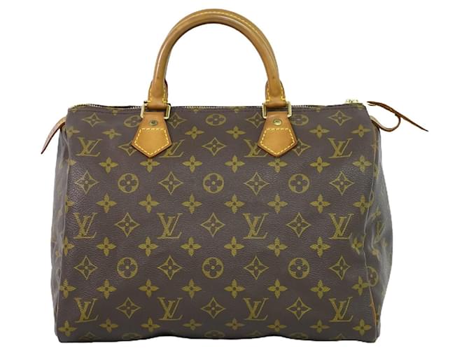 Louis Vuitton Speedy 30 Brown Cloth  ref.1214834