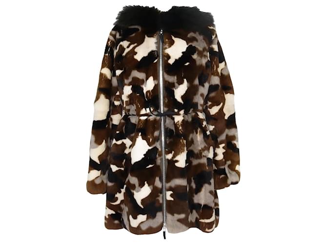 Autre Marque Multicolor Jacket w/ Hooded Fur Multiple colors  ref.1215010