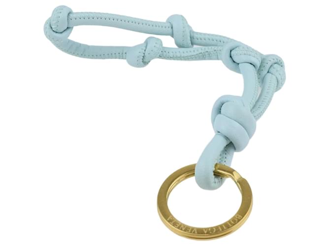 Bottega Veneta Light Blue Knot Key Ring Leather  ref.1215050
