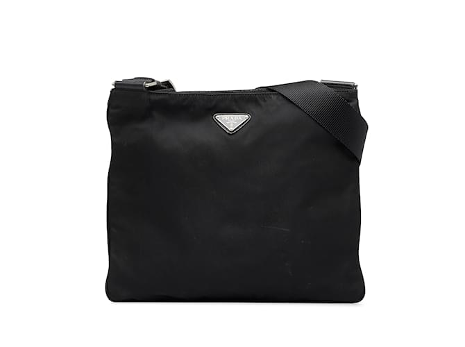 Black Prada Tessuto Crossbody Bag Cloth  ref.1215066