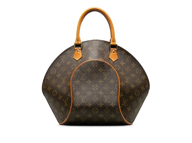 Brown Louis Vuitton Monogram Ellipse MM Handbag Leather  ref.1215081