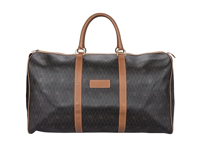 Christian Dior Honeycomb Duffle Bag 55 Black Cloth  ref.1215103