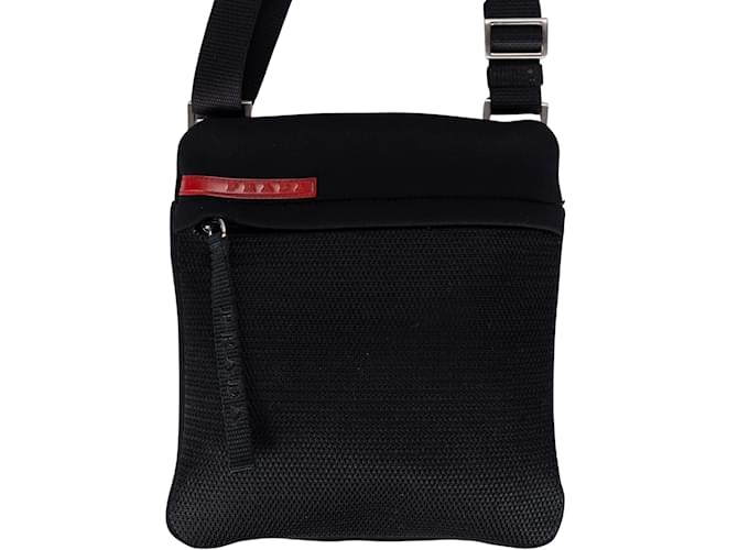 Prada Nylon Sports Crossbody Sling Bag Black Cloth  ref.1215127