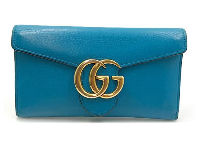 gucci Blue Leather  ref.1215212