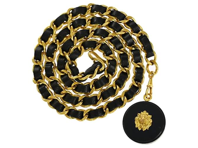 Chanel Médaillon Dourado Banhado a ouro  ref.1215241