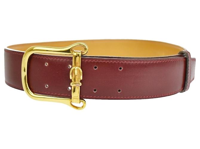 Hermès Red Leather  ref.1215243