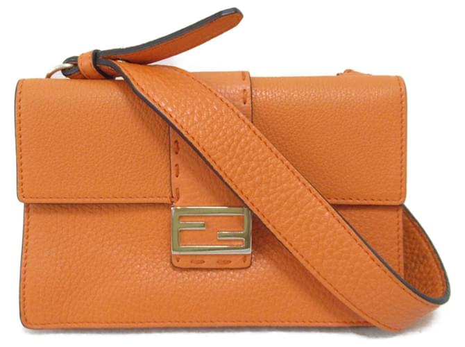 Fendi Orange Leather  ref.1215311