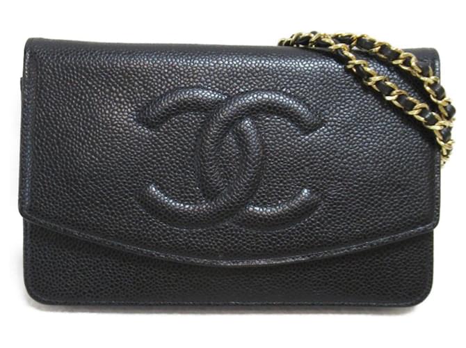 Timeless Chanel Black Leather  ref.1215338