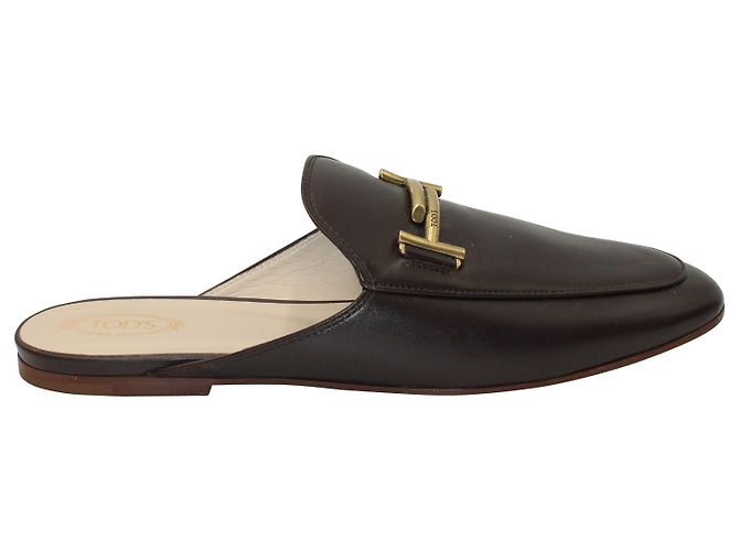 Mules T foderati di Tod's in pelle Marrone