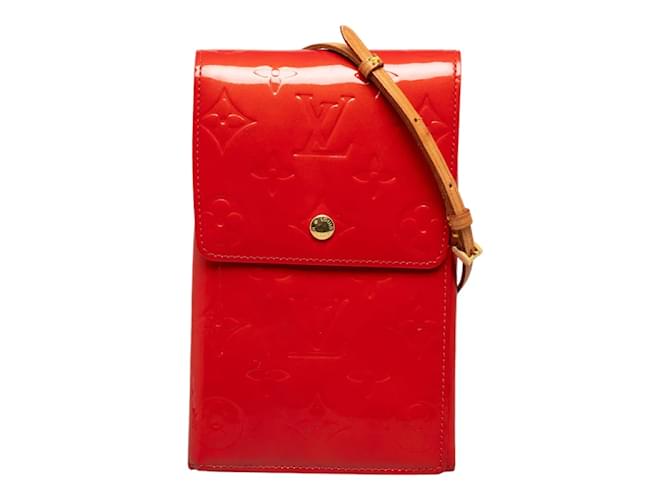 Louis Vuitton Monogram Vernis Walker Pochette  M91153 Red Leather  ref.1215479