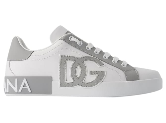 Dolce & Gabbana Portofino Sneakers – Dolce&Gabbana – Leder – Weiß  ref.1215503