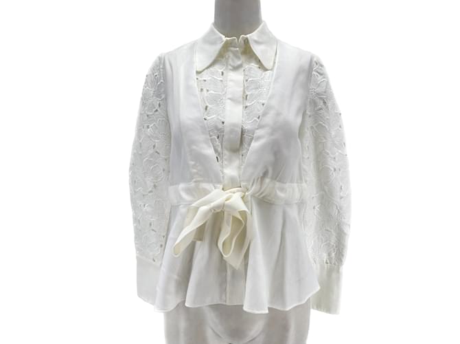 ERDEM  Tops T.International S Polyester White  ref.1215571