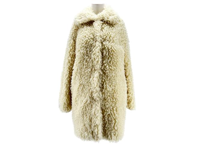 Stella Mc Cartney STELLA MCCARTNEY  Coats T.fr 42 Faux fur Cream  ref.1215626