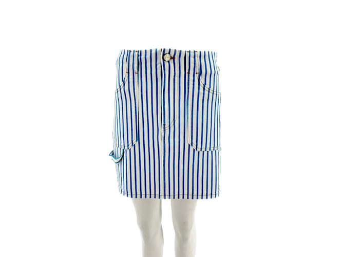 GANNI  Skirts T.fr 36 cotton Blue  ref.1215627