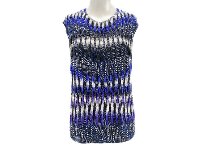 Top Peter Pilotto T.FR 42 in seta Blu