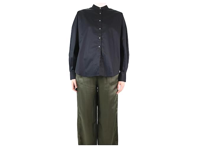 Autre Marque Black cotton shirt - size UK 10  ref.1215665