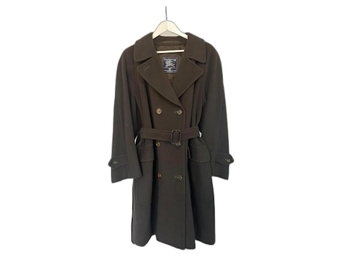 Vintage Burberry “the Waterloo” model coat Brown Cashmere Wool  ref.1215682