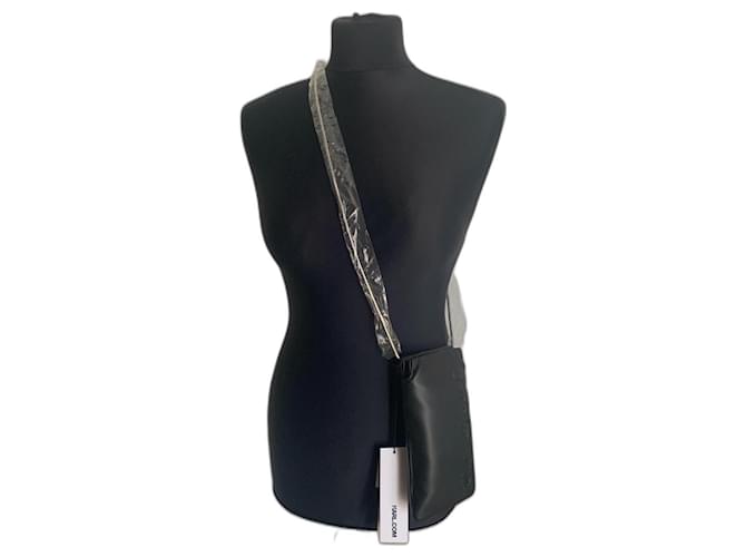 Karl Lagerfeld Clutch bags Black Silvery Polyester Polyurethane  ref.1215694