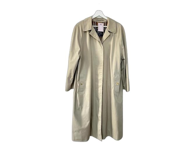 Trench coat vintage Burberry “Camden” Bege Cru Creme Algodão  ref.1215702