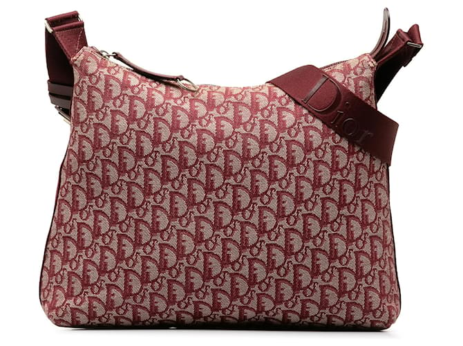 Dior Red Oblique Crossbody Bag Cloth Cloth  ref.1215759
