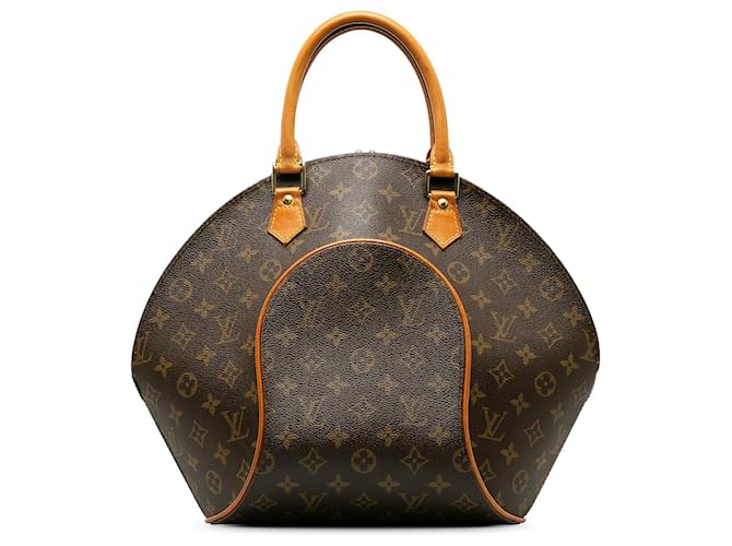 Louis Vuitton Brown Monogram Ellipse MM Leather Cloth  ref.1215773