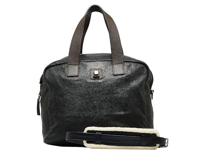 Céline Leather Handbag Black Pony-style calfskin  ref.1215794