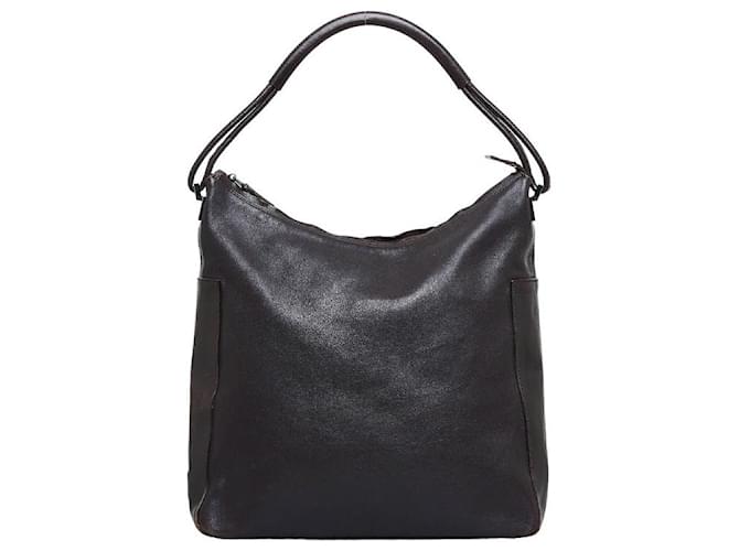 Gucci Leather Shoulder Bag 001274 Brown  ref.1215818