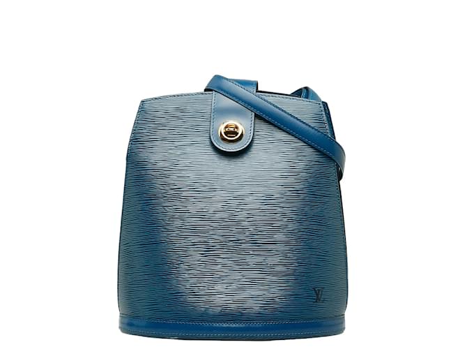 Louis Vuitton Epi Cluny M52255 Azul Couro  ref.1215853