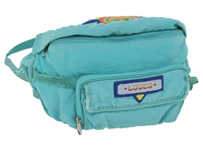 GUCCI Shoulder Bag Nylon Turquoise Blue 536842 auth 63198  ref.1215928