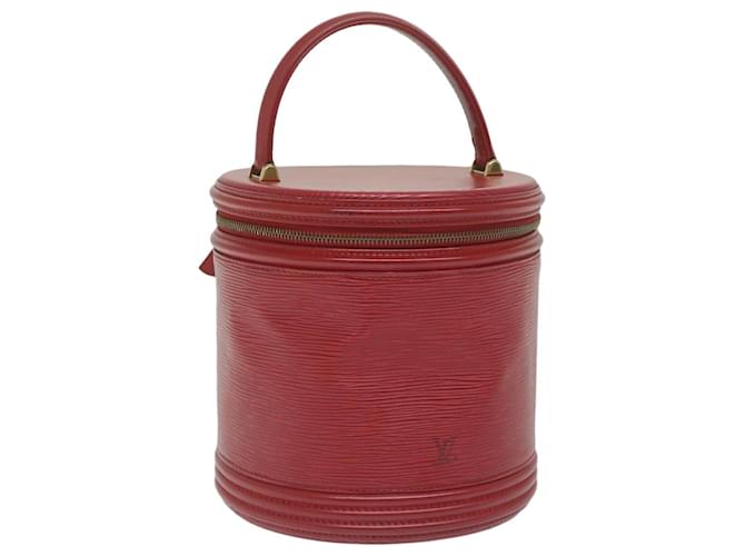 LOUIS VUITTON Epi Cannes Hand Bag Red M48037 LV Auth ep2894 Leather  ref.1215952