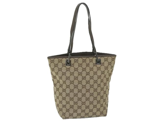 GUCCI GG Canvas Tote Bag Beige 31244 auth 63723  ref.1215975