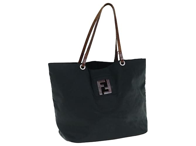 FENDI Tragetasche Nylon Schwarz Auth bs11434  ref.1215989