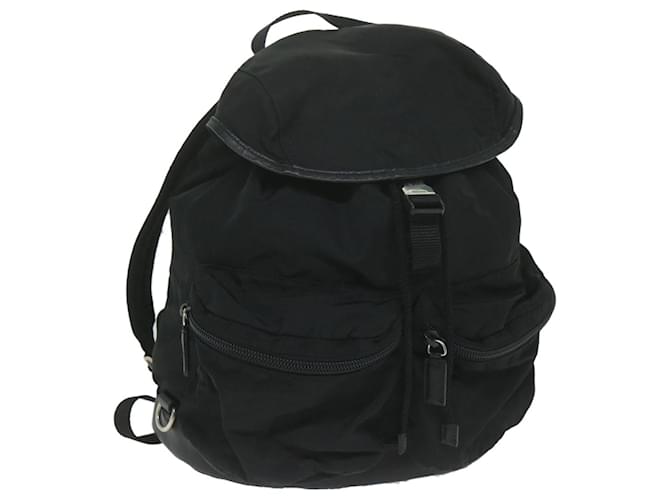 PRADA Backpack Nylon Black Auth ai735  ref.1216031