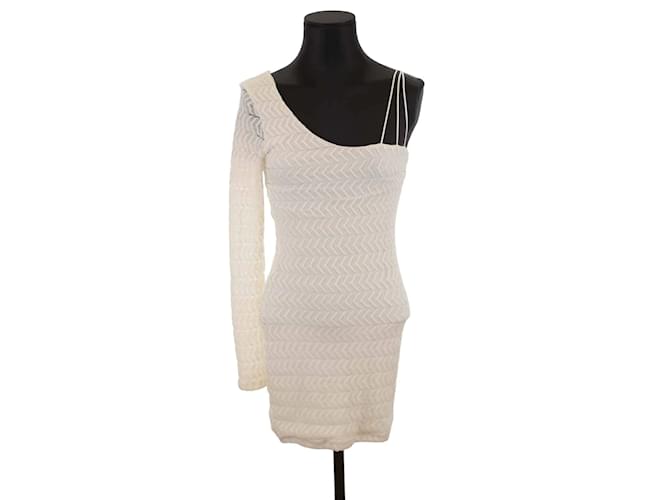 Autre Marque White dress Polyester  ref.1216080