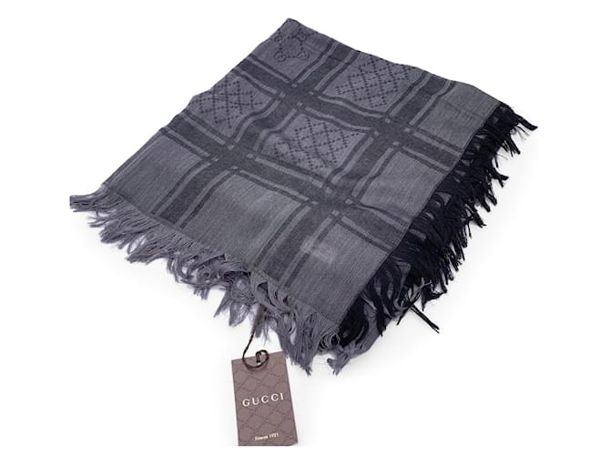 gucci scarf Grey Wool  ref.1216093