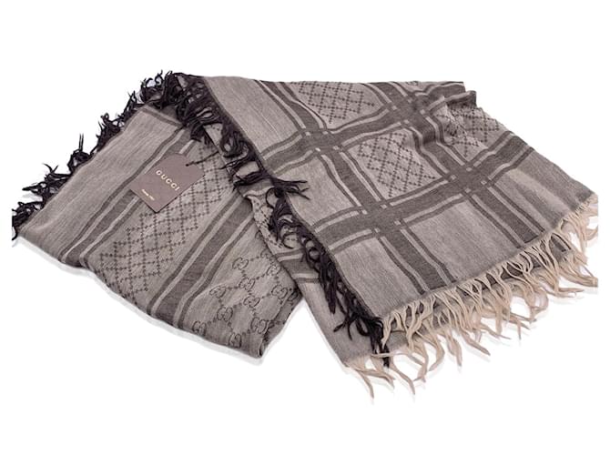 gucci scarf Brown Silk  ref.1216113