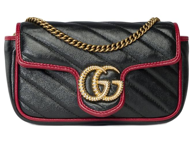 GUCCI Marmont Bag in Black Leather - 101709  ref.1216142