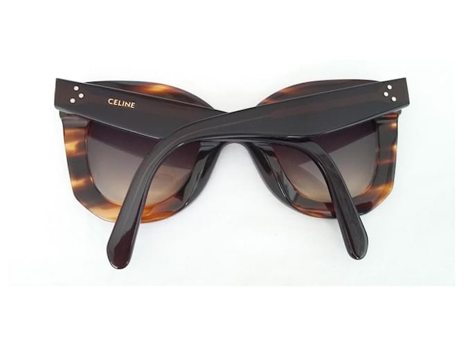 Céline CELINE - Butterfly Collection Sunglasses Dark Havana Brown Leopard print Hazelnut Light brown Caramel Dark brown Copper Camel Acetate  ref.1216174