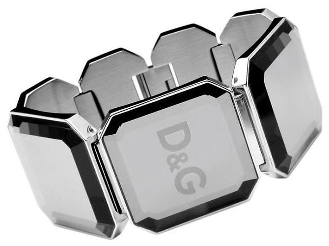 Impressionante pulseira de aço com cristais DOLCE & GABBANA ì“Lush” DJ0788 Prata