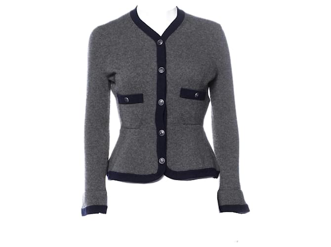 Chanel New Paris / Hamburg Cashmere Jacket Grey  ref.1216195