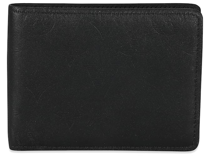 Louis Vuitton Black Monogram Shadow Calfskin Multiple Wallet Leather  ref.1216220